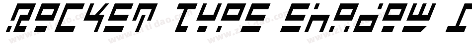 Rocket Type Shadow Italic字体转换
